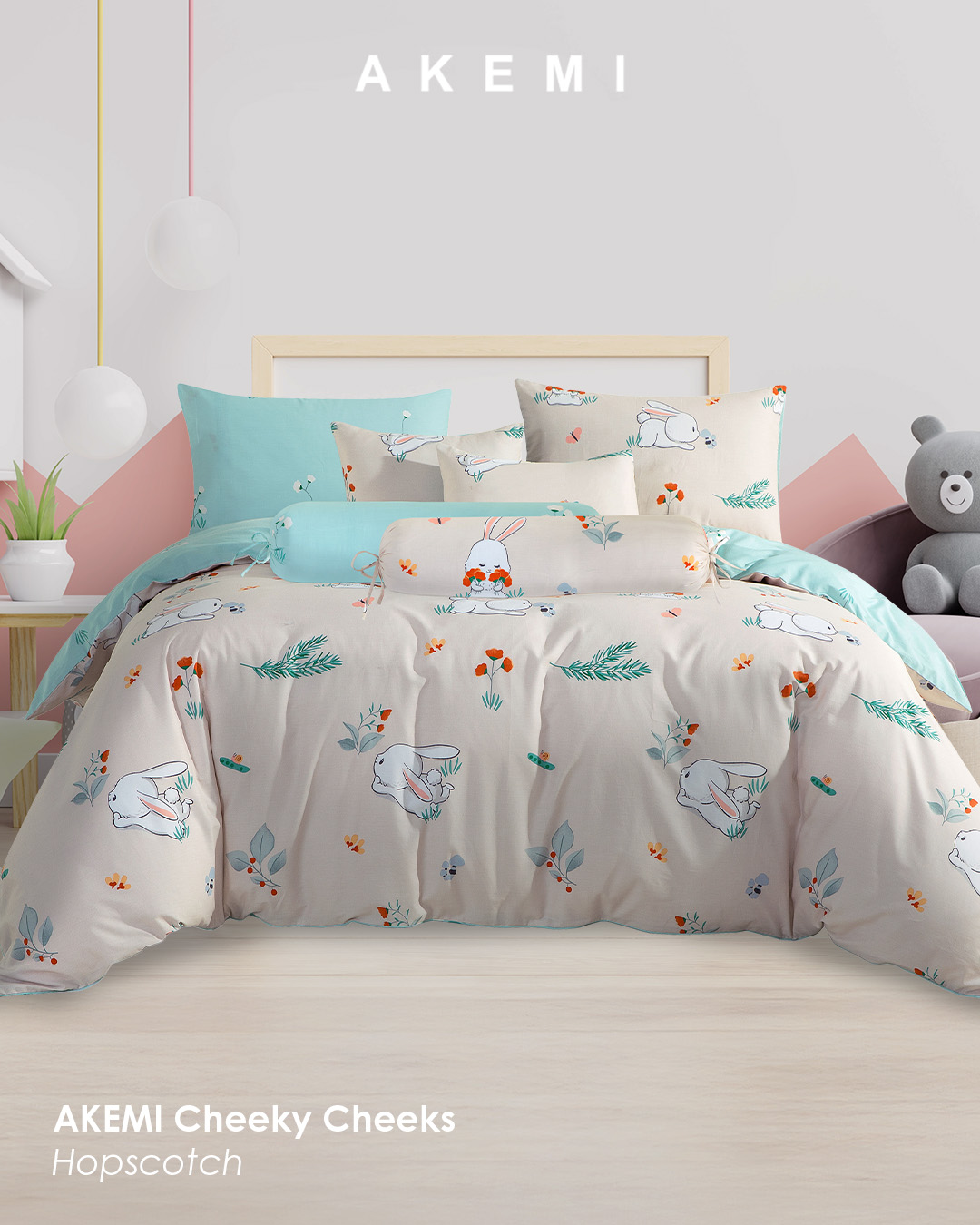 Bedtime should feel safe, soft, and full of joy.With AKEMI’s Cheeky Cheeks bed linen and PurePro.jpg